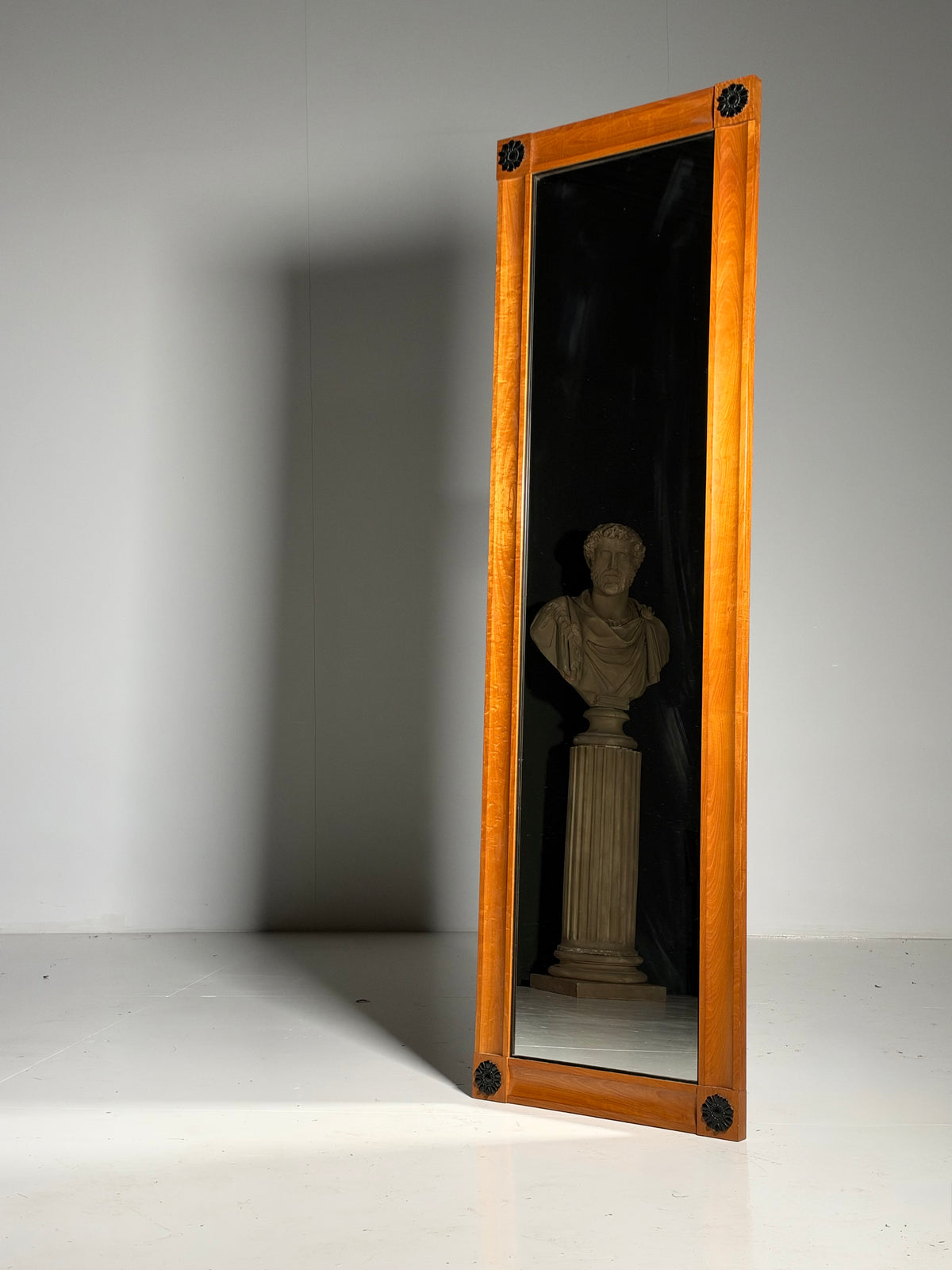 Biedermeier style full-length mirror