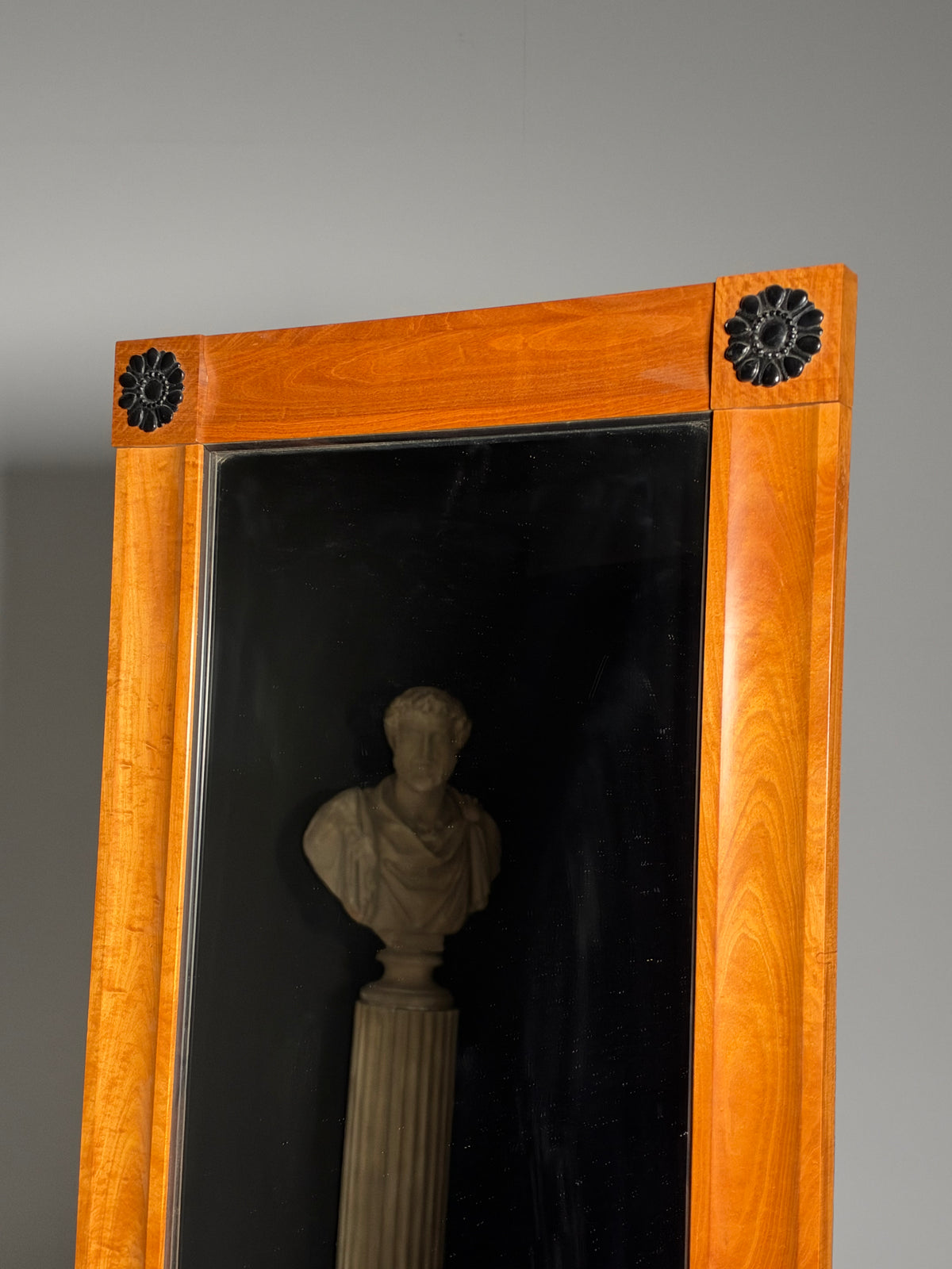 Biedermeier style full-length mirror