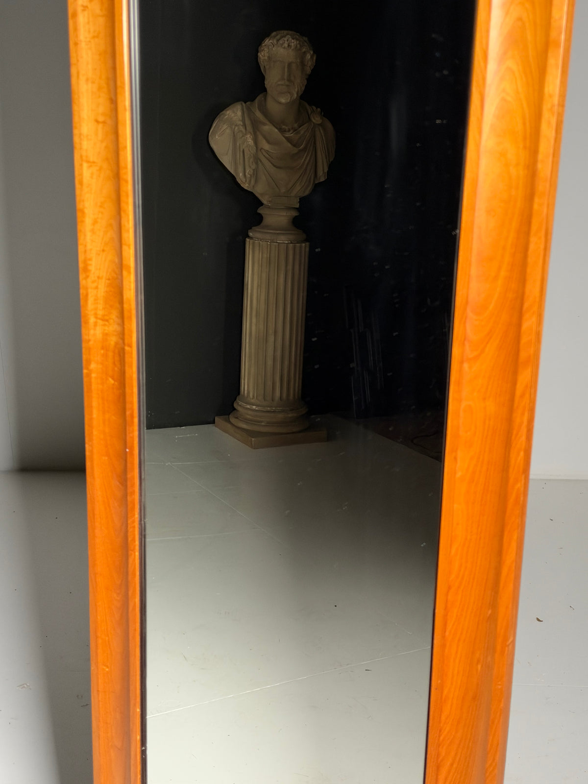 Biedermeier style full-length mirror