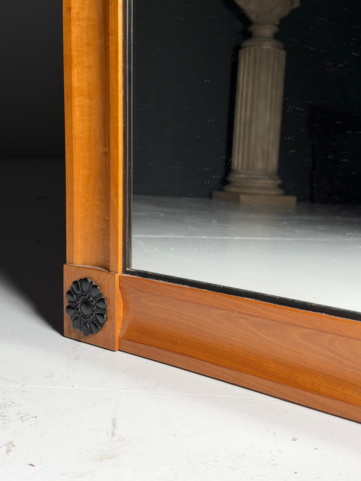 Biedermeier style full-length mirror
