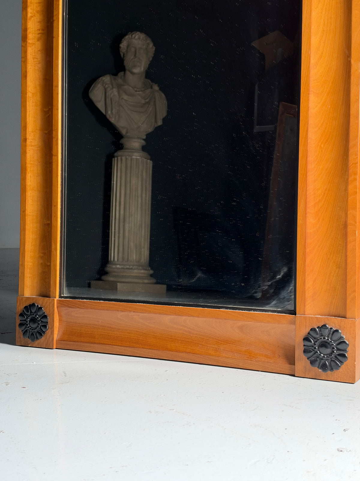 Biedermeier style full-length mirror
