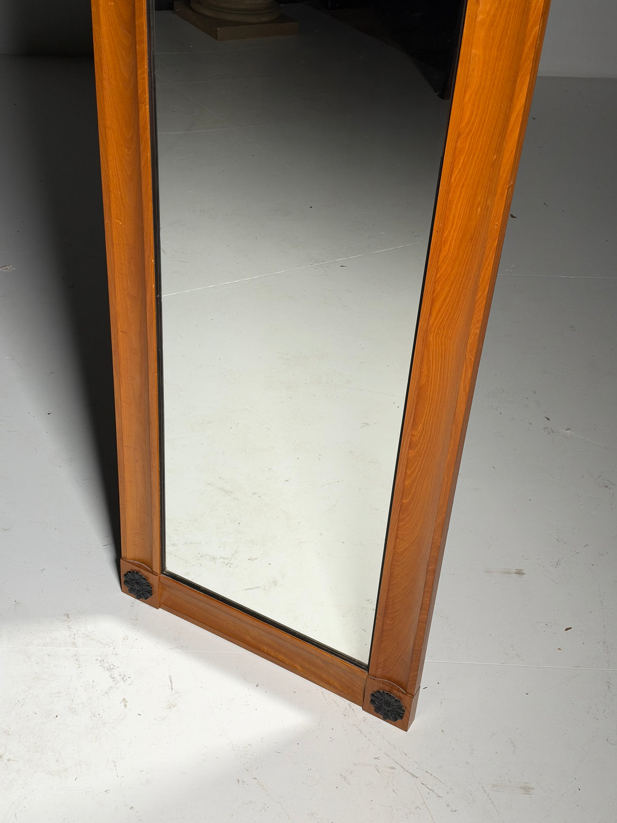 Biedermeier style full-length mirror