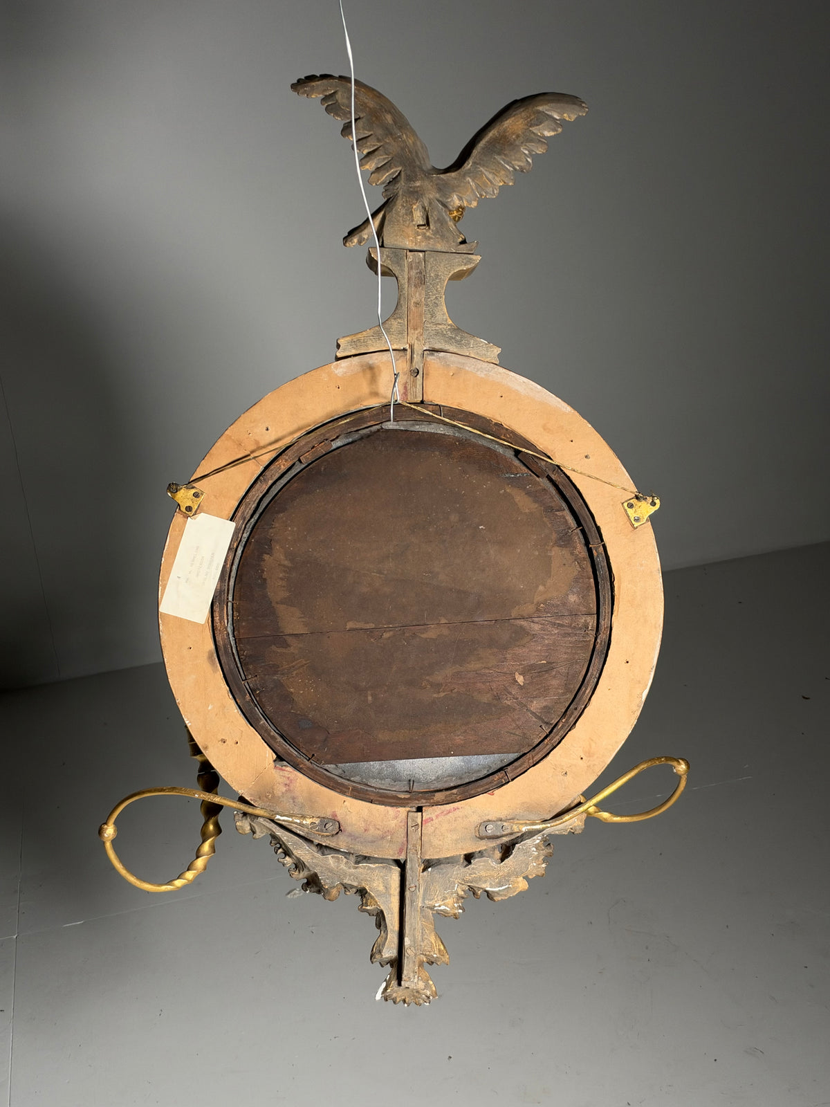 English Regency convex mirror, 1820