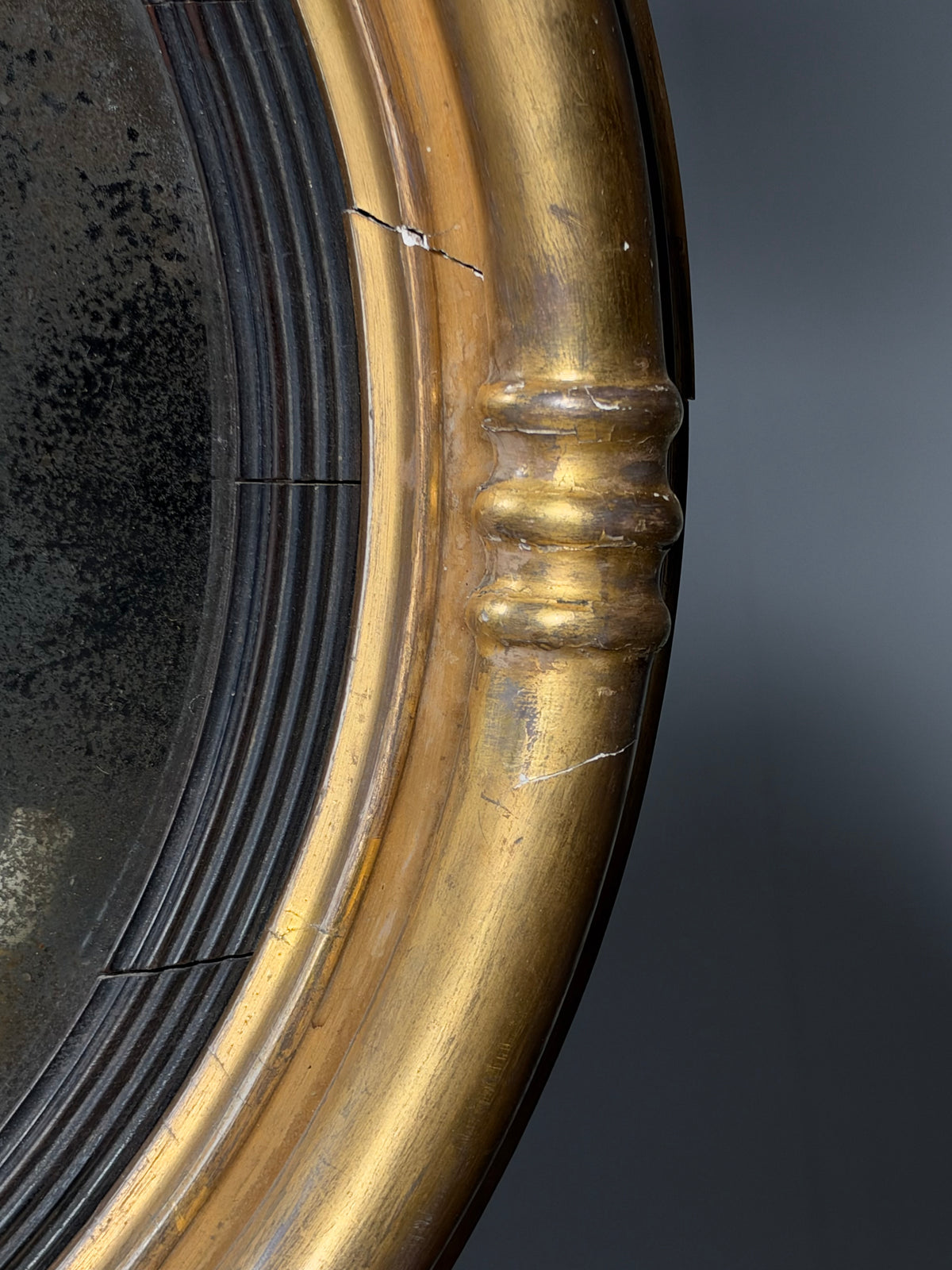 English Regency convex mirror, 1820